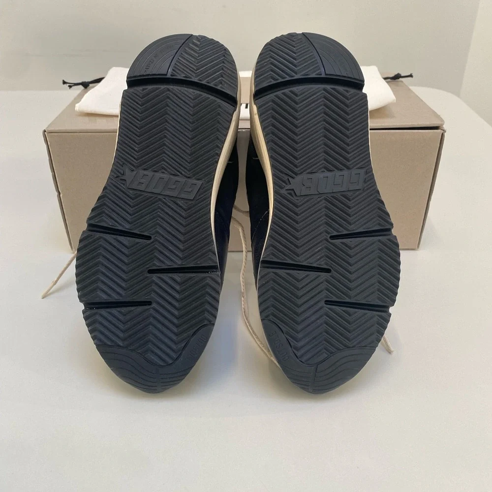 Golden Goose Running Sole Sneaker Dark Blue/Eclipse/Silver Glitter 39 New in Box